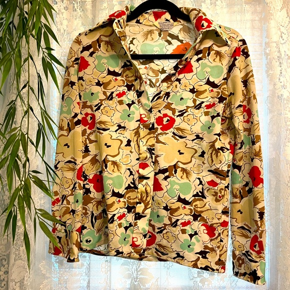 VINTAGE 1970s Sears button up - Picture 1 of 4